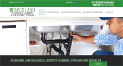 Desktop Screenshot of davidlandplumbing.com